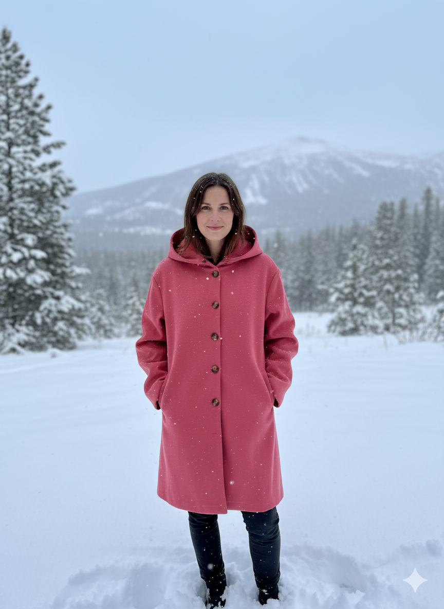 Dames winterjas met capuchon | winddicht