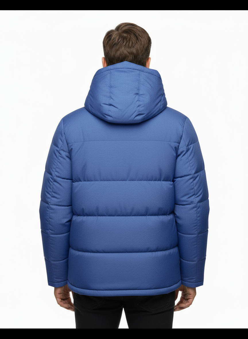 Unisex pufferjas met capuchon | volledige rits