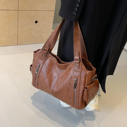 Sac à main rétro texturé femme