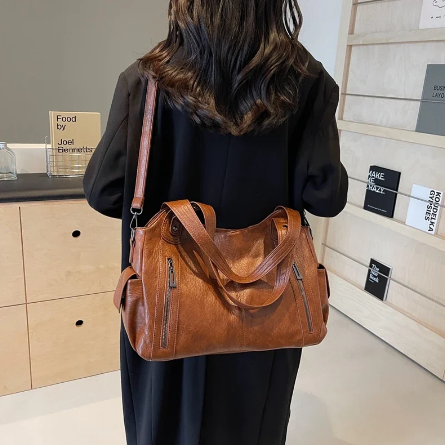 Sac à main rétro texturé femme