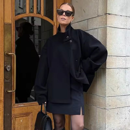 Manteau court femme élégant chaud
