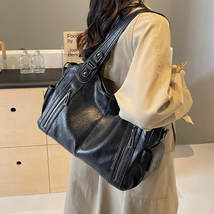 Sac à main rétro texturé femme