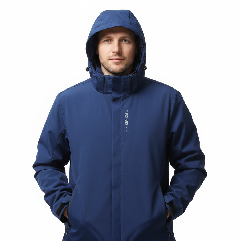 Unisex waterdichte jas met capuchon