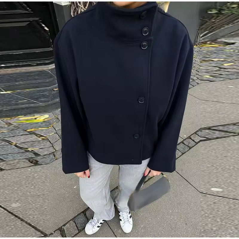 Manteau court femme élégant chaud