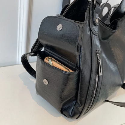 Sac à main rétro texturé femme