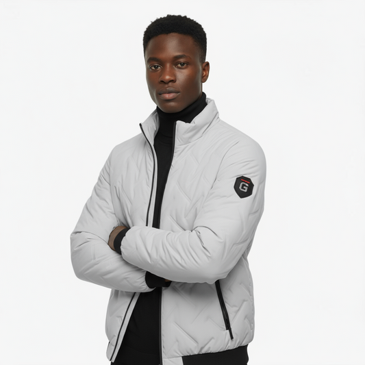 Heren gewatteerde pufferjas