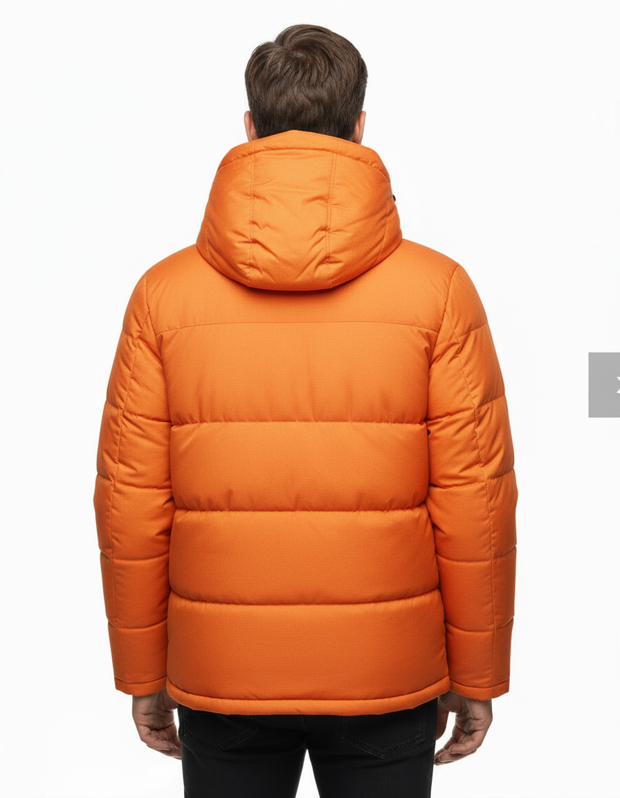 Unisex pufferjas met capuchon | volledige rits