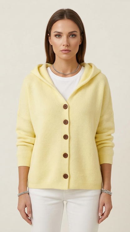 Gilet à capuche femme manches longues