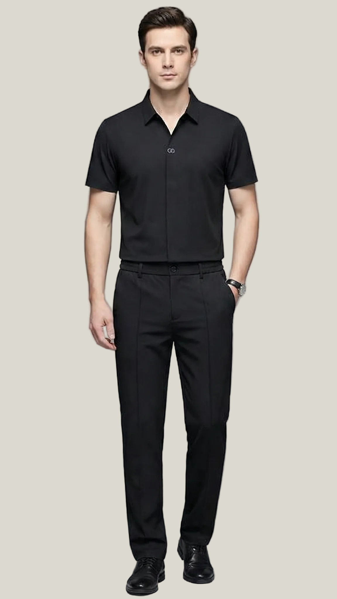 Ensemble 2 pièces homme coton-lin