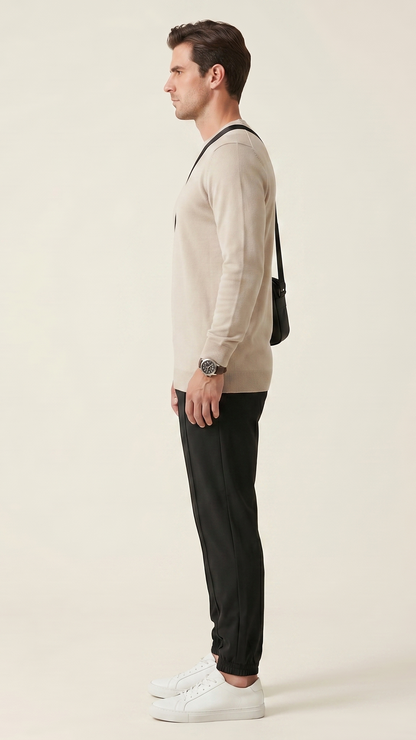 Pantalon jogging homme coupe slim à cordon