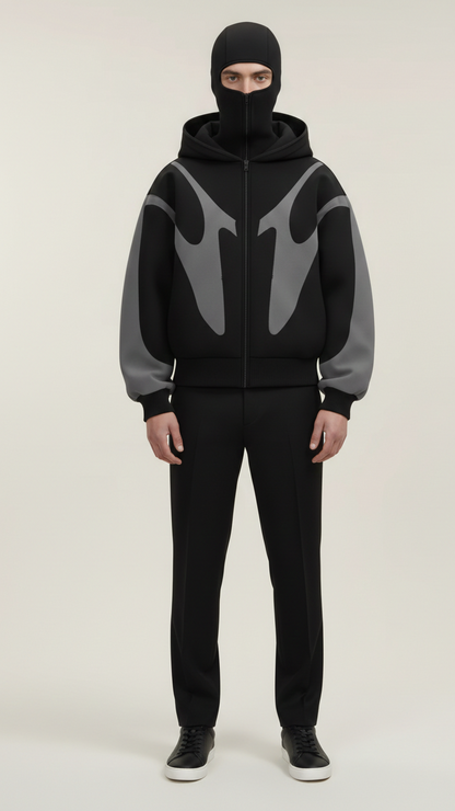 Sweat à capuche cagoule unisexe avec masque
