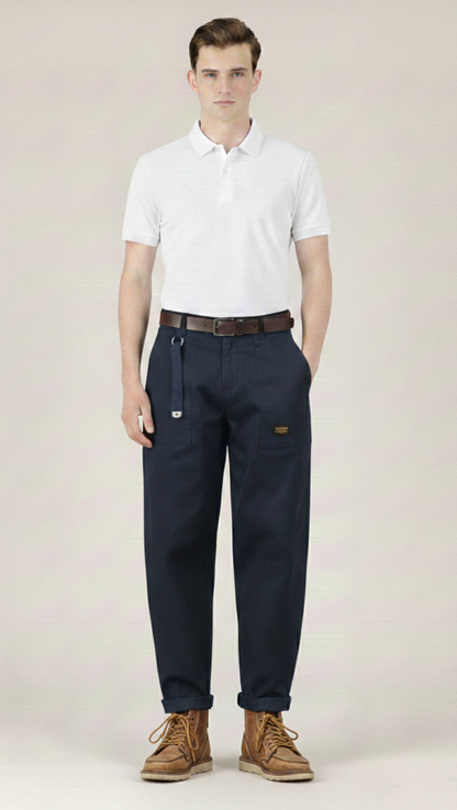 Pantalon cargo homme délavé vintage