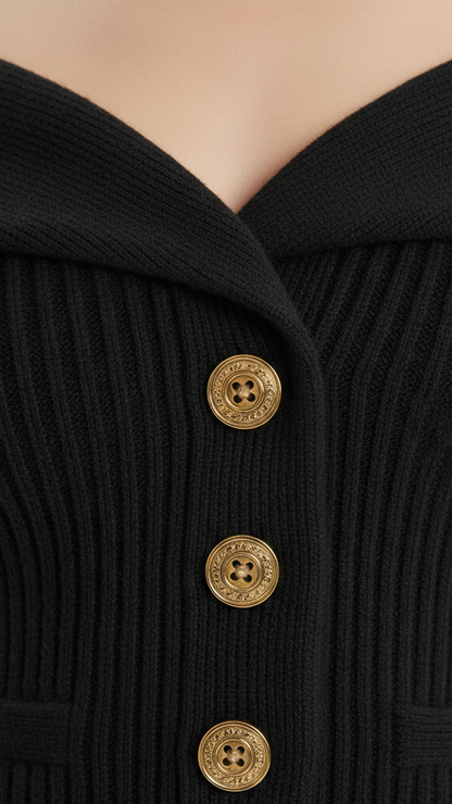 Gilet cardigan femme maille chaude
