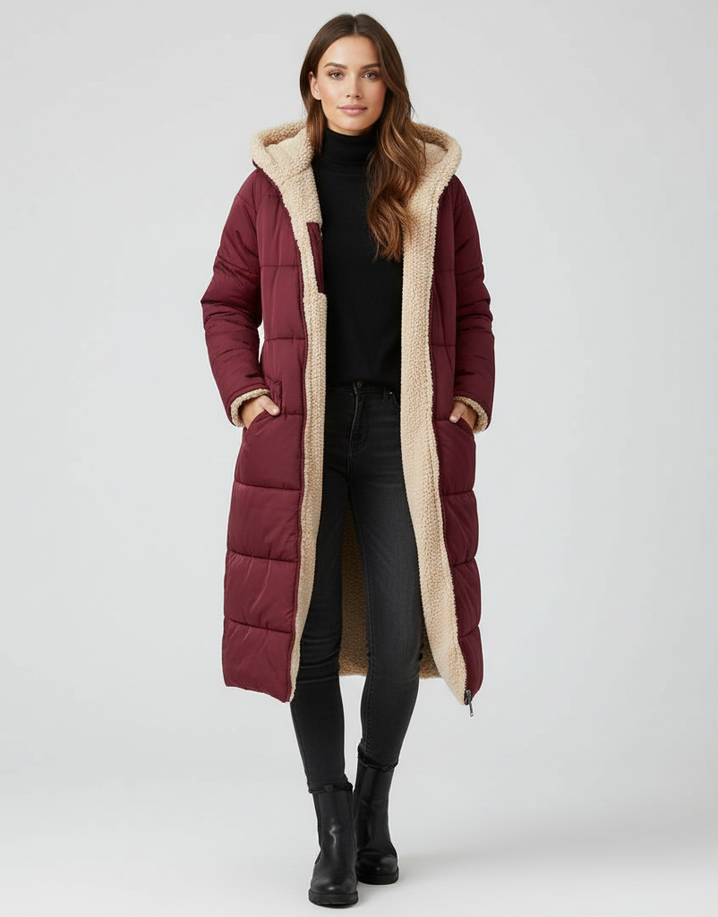 Dames trenchcoat | met fleecevoering