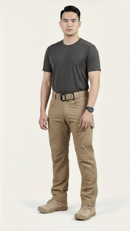 Pantalon cargo tactique homme déperlant