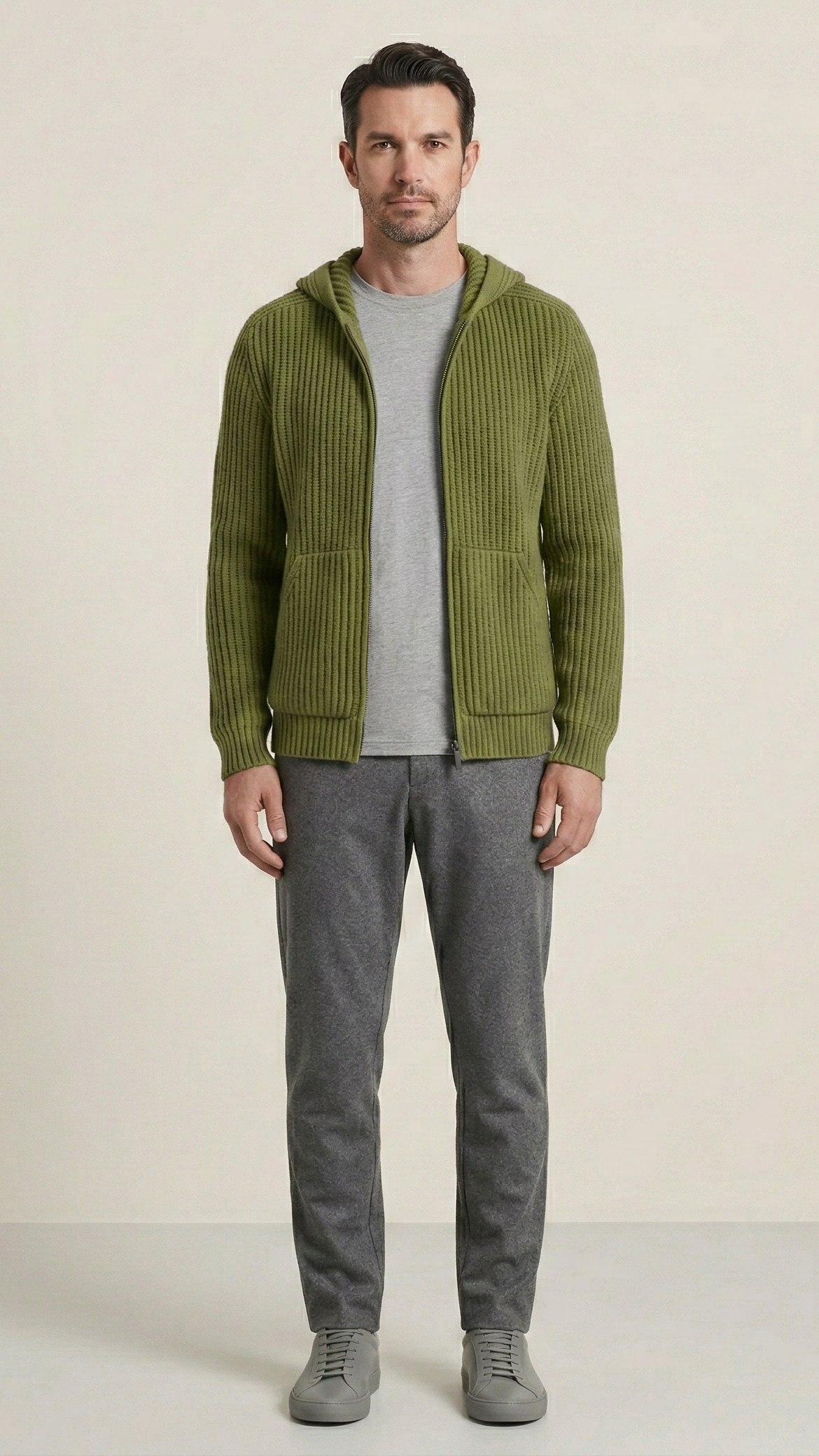 Gilet à capuche zippé homme