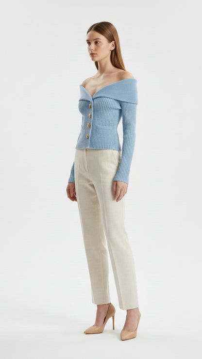 Gilet cardigan femme maille chaude