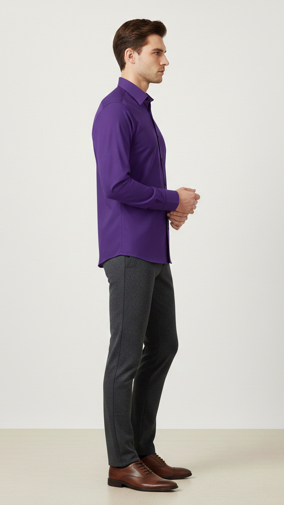 Chemise entreprise homme sans repassage stretch
