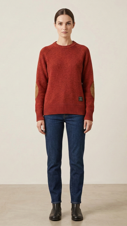 Pull motif alpin chaud