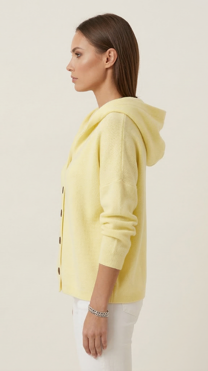 Gilet à capuche femme manches longues