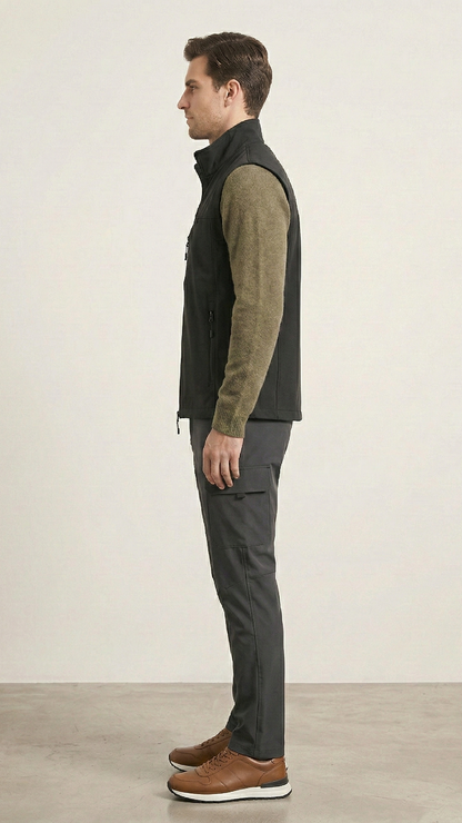 Gilet outdoor homme léger zippé