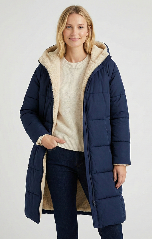 Dames trenchcoat | met fleecevoering