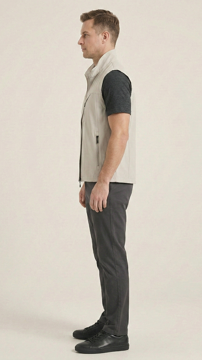 Gilet outdoor homme léger zippé