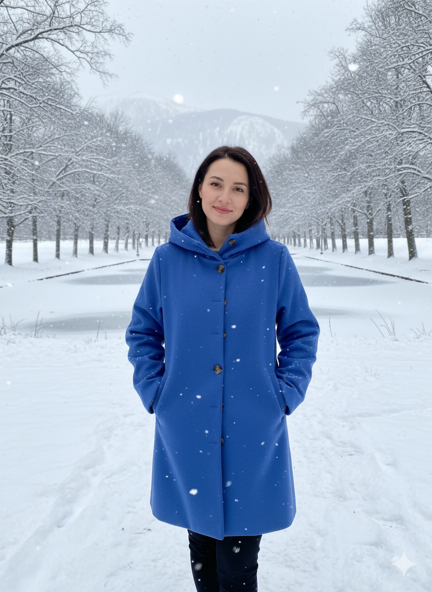 Dames winterjas met capuchon | winddicht