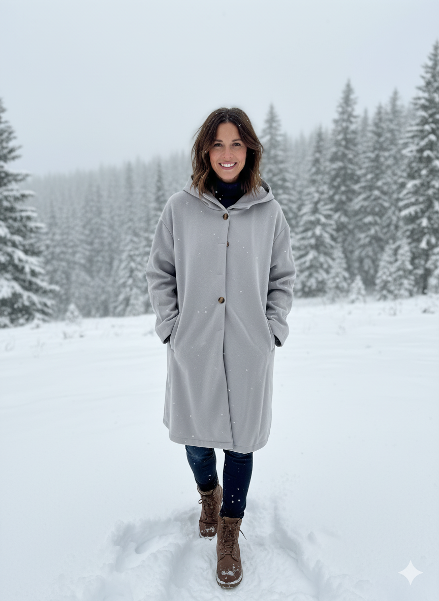 Dames winterjas met capuchon | winddicht