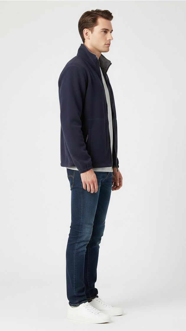 Veste unisexe coupe-vent zippée