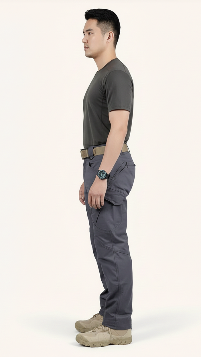 Pantalon cargo tactique homme déperlant
