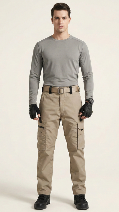 Pantalon cargo de travail homme déperlant