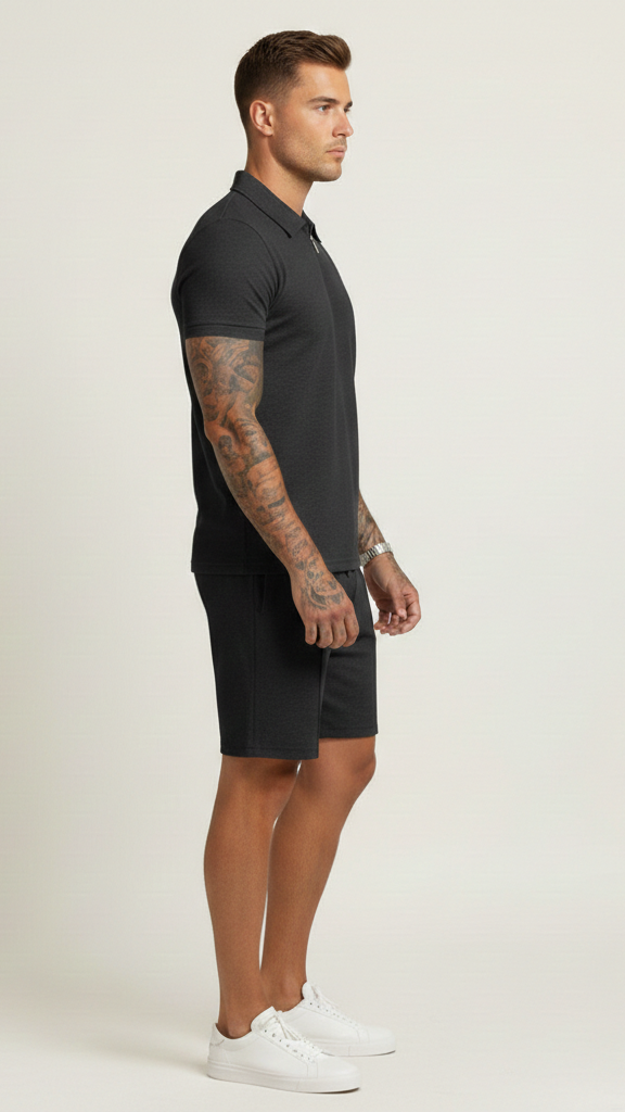 Ensemble polo court homme 2 pièces