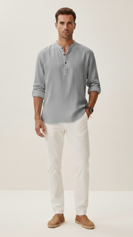 T-shirt en lin homme coupe ample