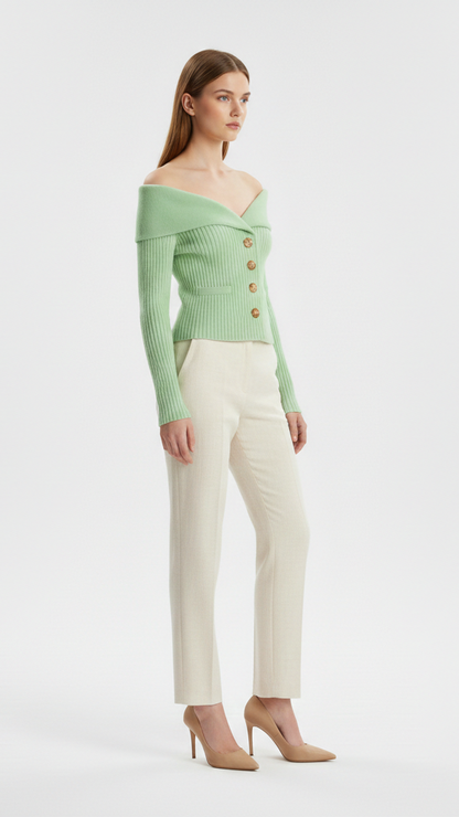 Gilet cardigan femme maille chaude
