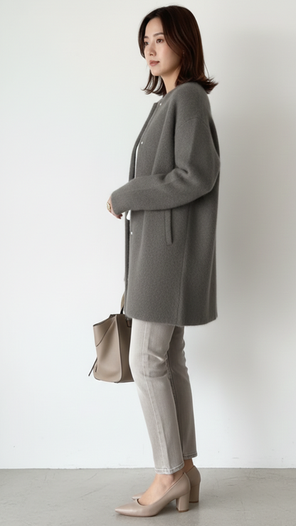 Cardigan femme long avec poches