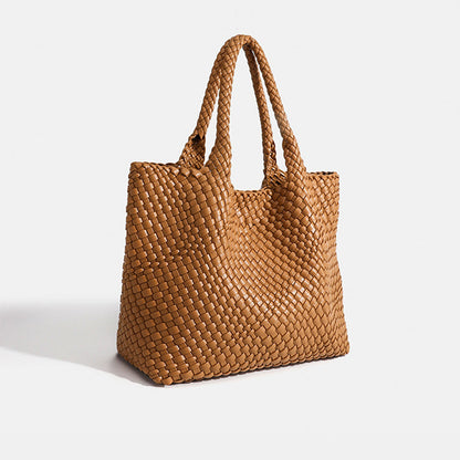 Sac cabas femme tissé luxe