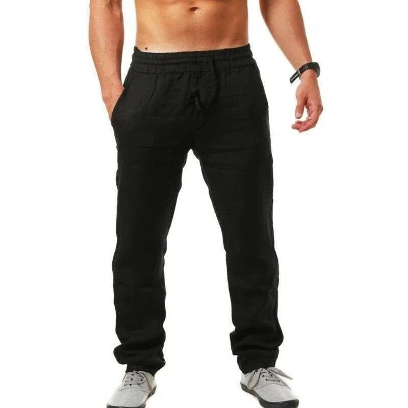 Pantalon lin homme élégant