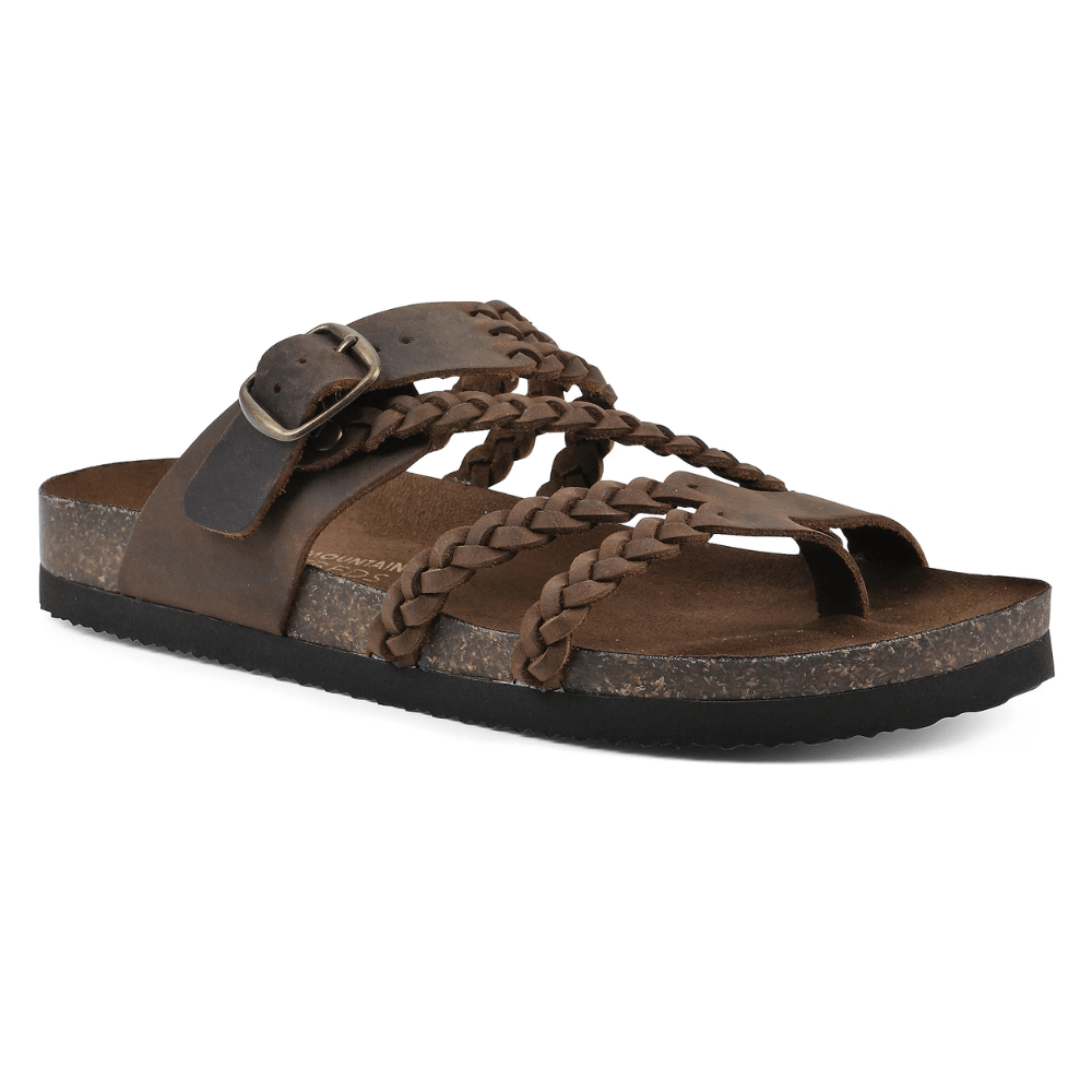 Sandales Femme à Semelle Liège | Brides Tressées