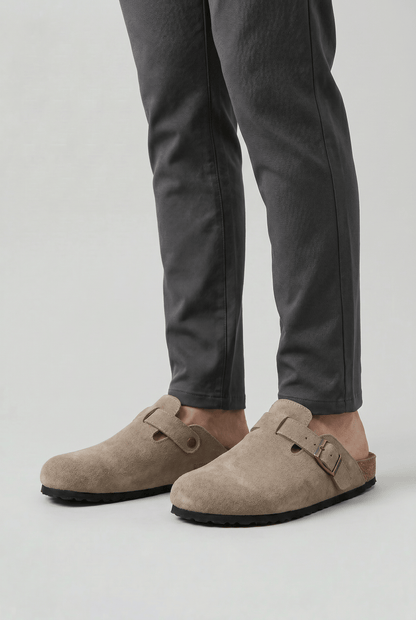 Sabots Homme à Enfiler Bout Rond | Boucle Réglable