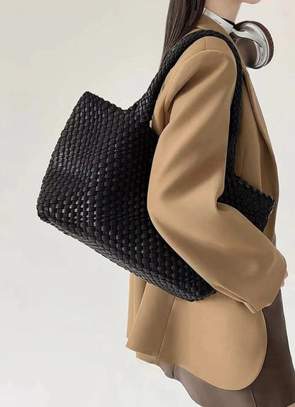 Sac cabas femme tissé luxe