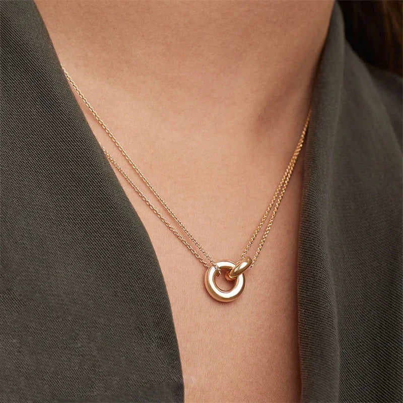 Collier chaîne dorée élégante Harper