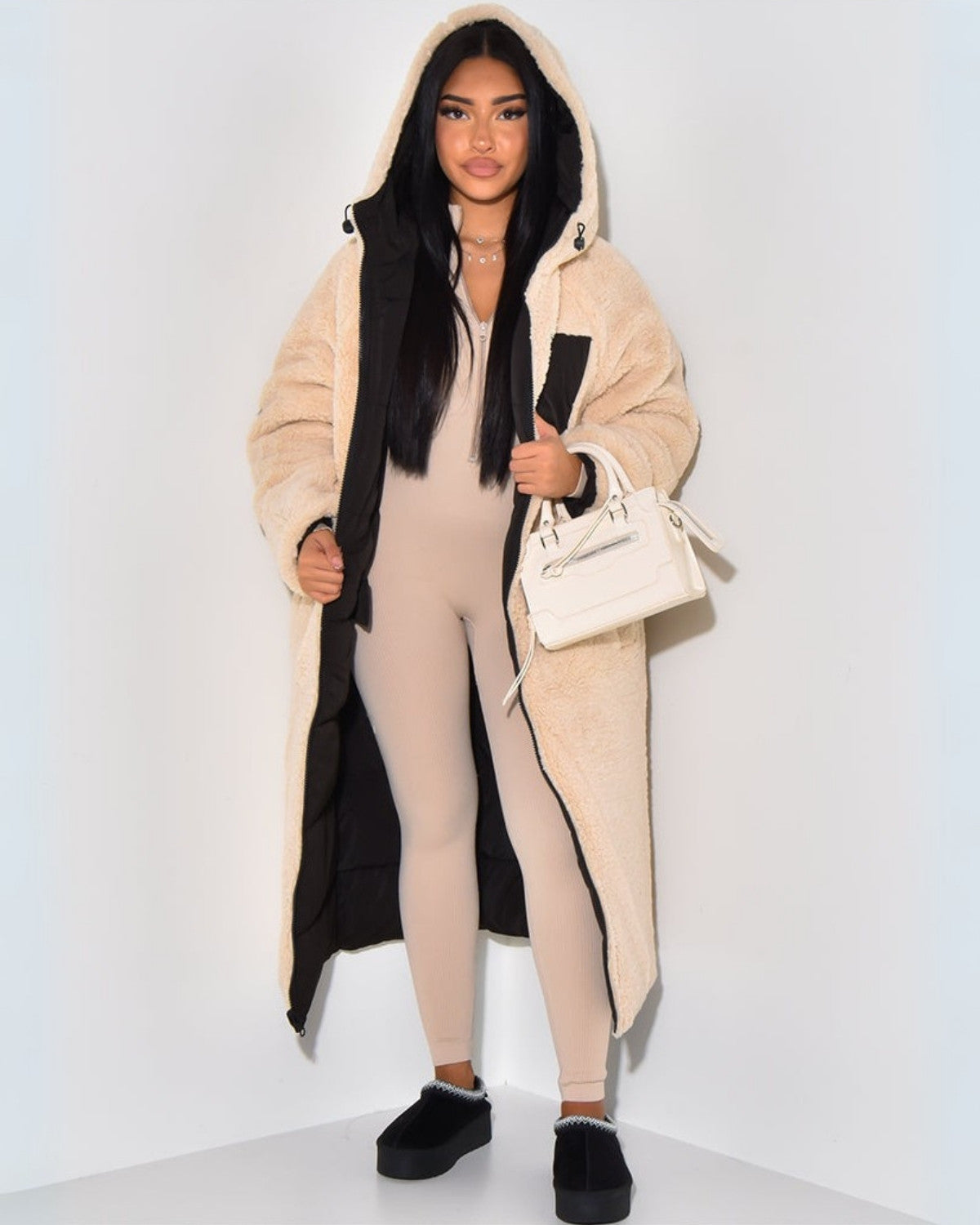 Manteau d'Hiver Femme Réversible | Design Double Face