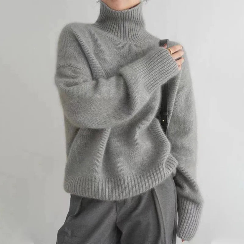 Pull Col Roulé Femme