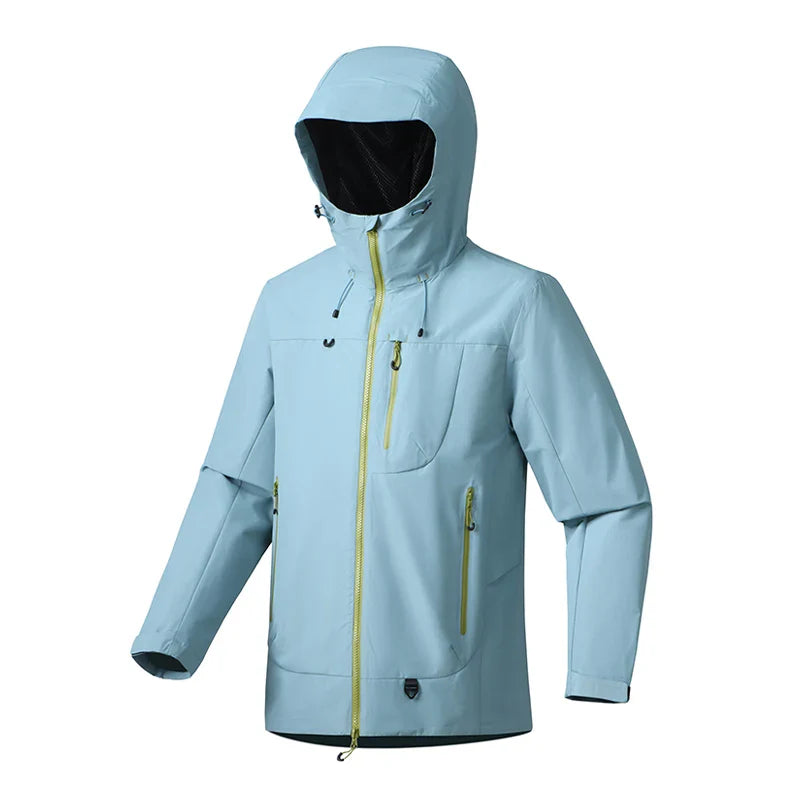 Unisex waterdichte regenjas met capuchon