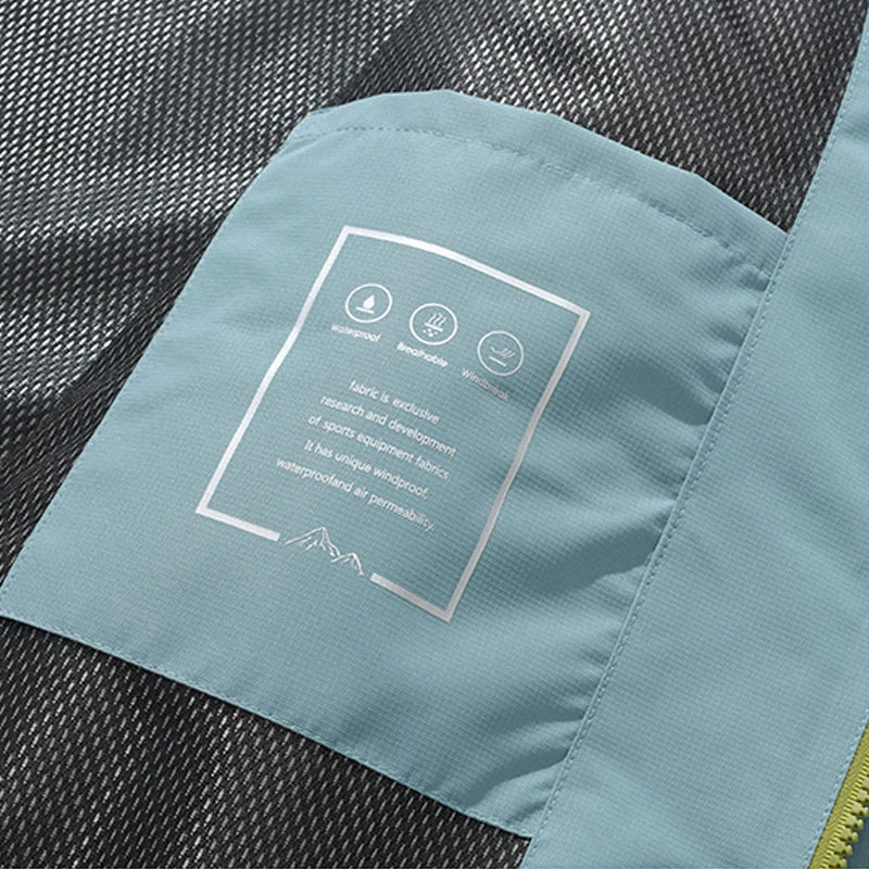 Unisex waterdichte regenjas met capuchon