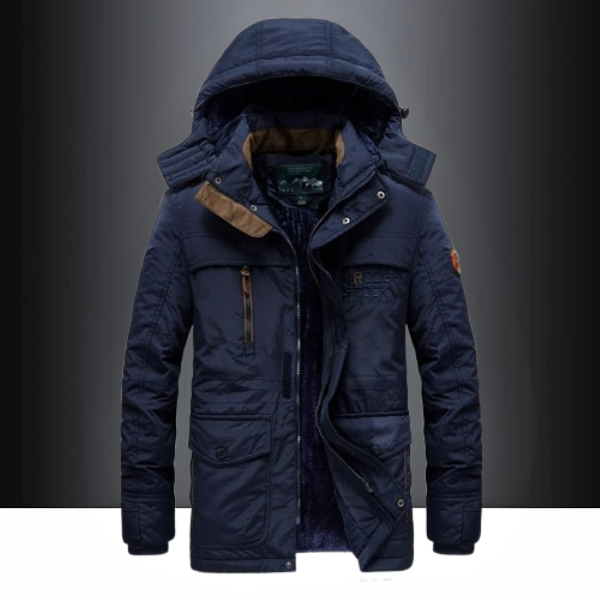 Heren waterafstotende winterparka met capuchon