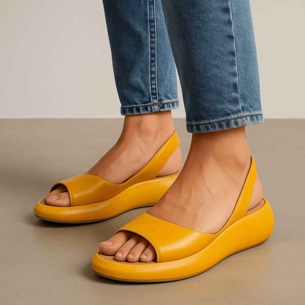 Sandales Slingback Femme à Bout Ouvert | Antidérapantes