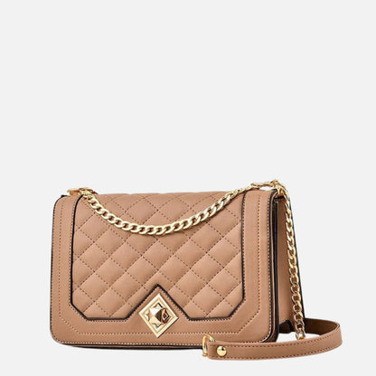 Sac bandoulière motif diamant femme