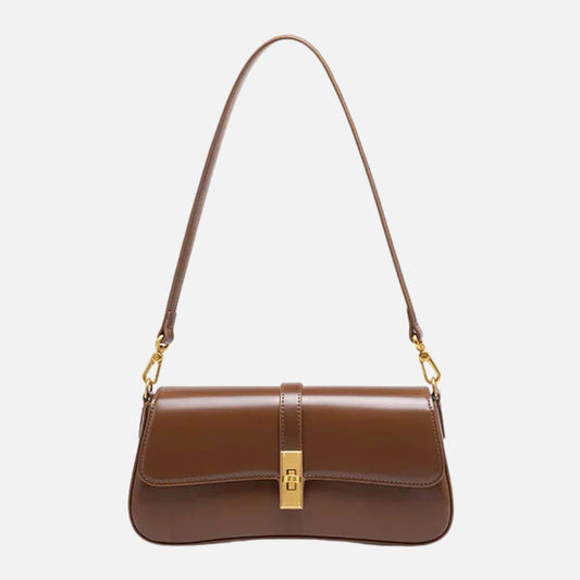 Sac bandoulière doré tendance femme